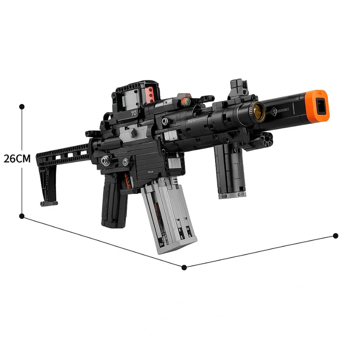SIG MCX brick model, 26 cm high, three-quarter view