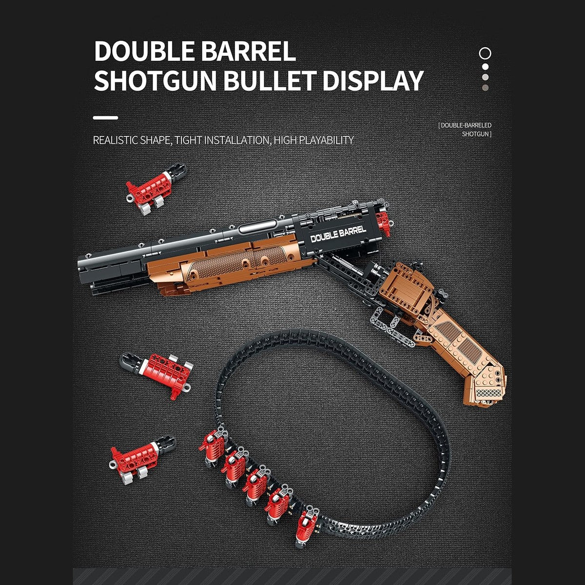 Thunder double-barrel brick kit: shells and shell belt