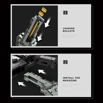 HK-416-D brick kit: load the rounds and install the magazine