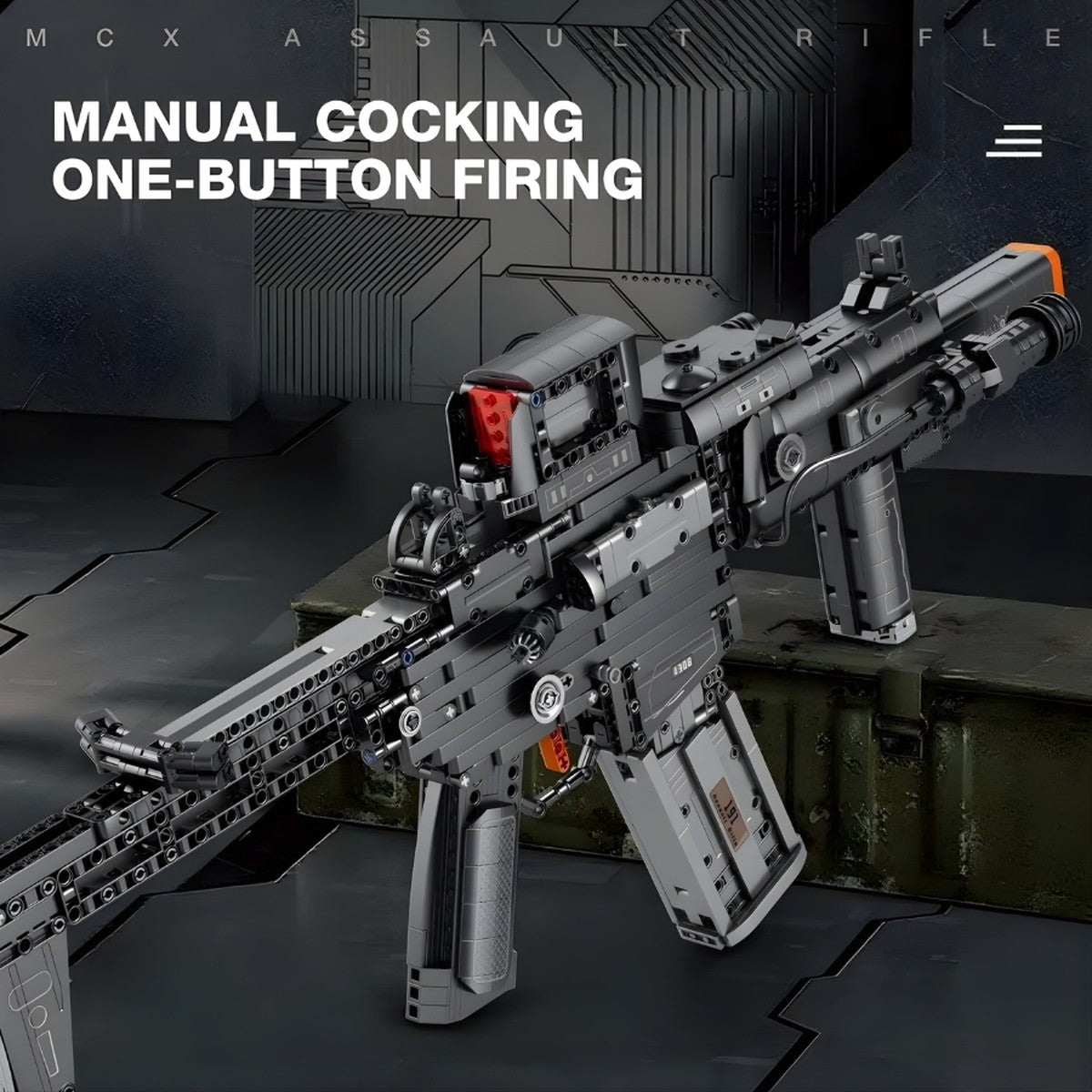 SIG MCX brick kit: manual cocking, one-button release
