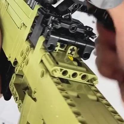 Super Magnum brick kit — fitting the scope and building (no sound)