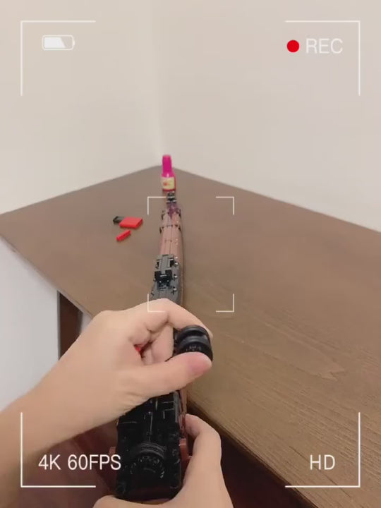 Karabiner 98K brick kit in action (no sound)