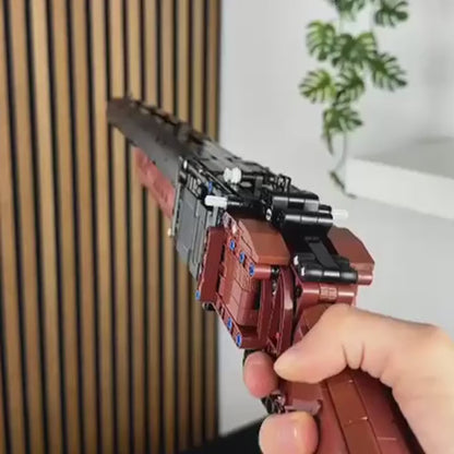 Thunder double-barrel brick kit — breaking open the barrels (no sound)